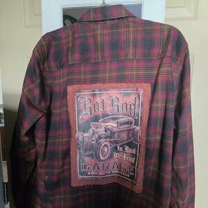 L Mens -Plaid shirt, vintage